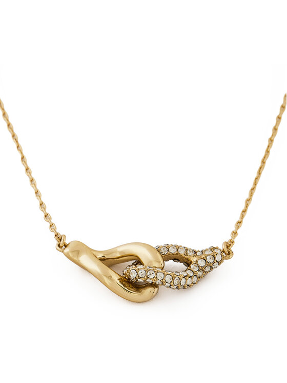Tory Burch Намисто Tory Burch Interlocking Wishbone Pendant 161070 Золотий
