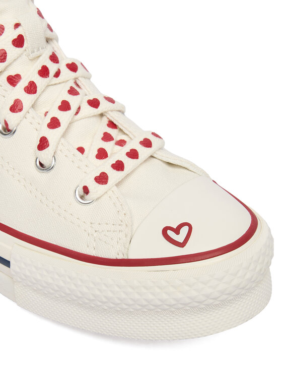 Converse Кеди Converse Chuck Taylor All Star Lift Platform Hearts A19062C Écru