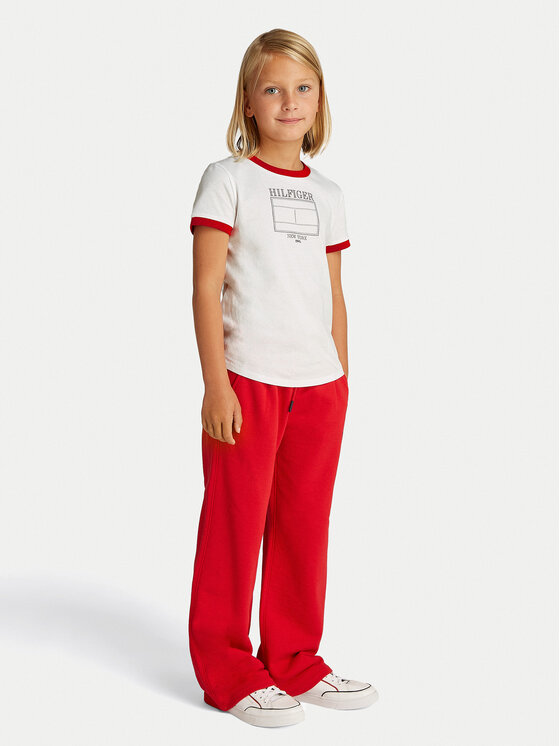 Tommy Hilfiger Tommy Hilfiger Póló KG0KG08528 S Fehér Regular Fit