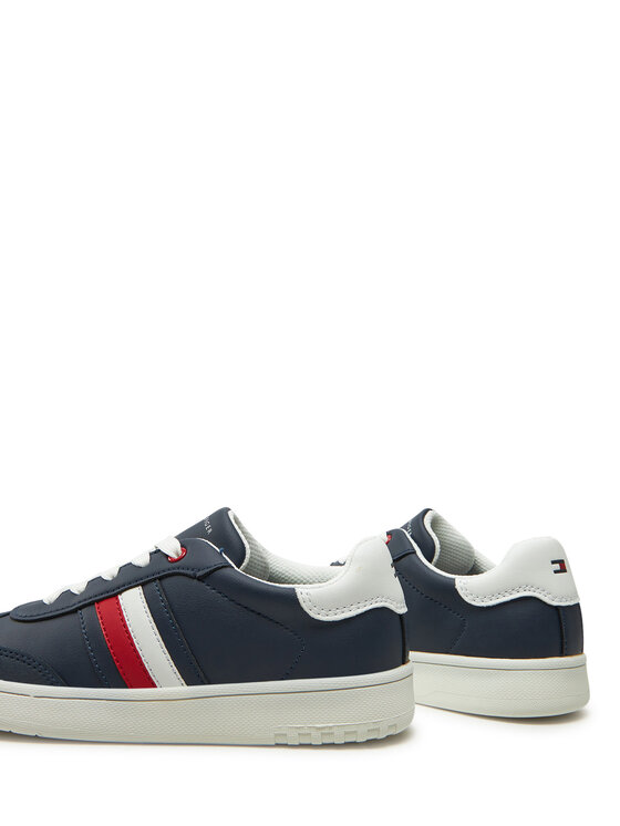 Tommy Hilfiger Zapatillas Tommy Hilfiger Stripe Low Cut Lace-Up Sneaker T3X9-33851-1269 S Azul marino