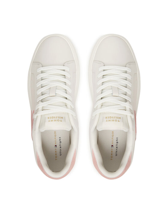 Tommy Hilfiger Сникърси Tommy Hilfiger Th Icon Court Script FW0FW09363 Бял