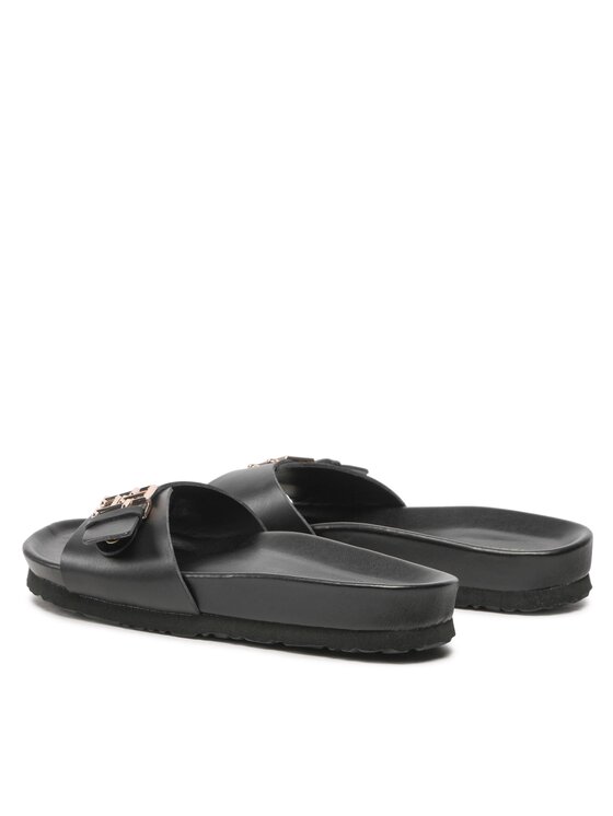 Tommy Hilfiger Papucs Tommy Hilfiger Th Mule Sandal FW0FW07134 Fekete