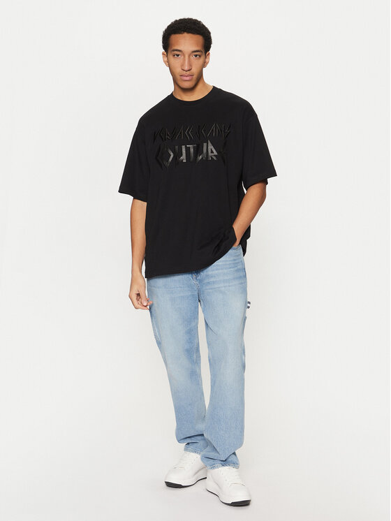 Versace Jeans Couture Versace Jeans Couture Футболка 78GAHE02 Чорний Regular Fit
