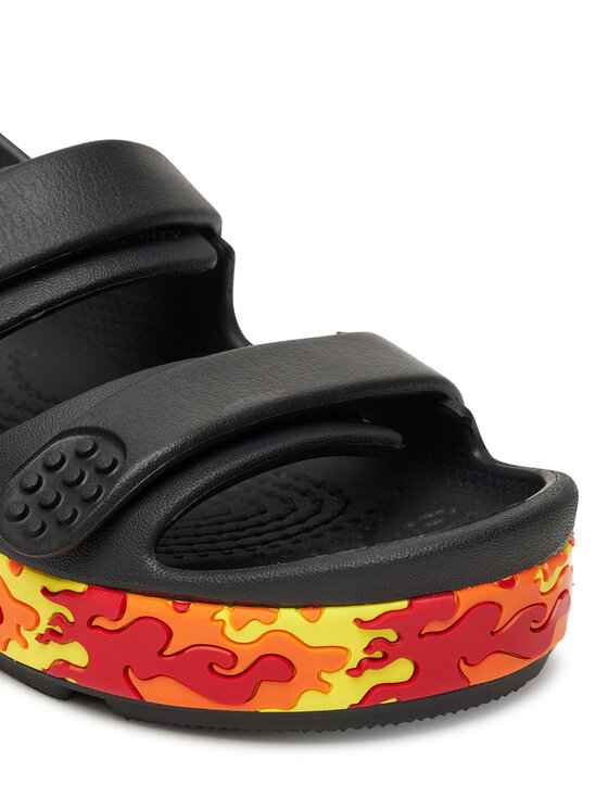 Crocs Босоніжки Crocs Crocband Cruiser Flames Sandal Kids 211268 Чорний