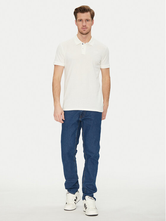 Blend Blend Поло 20717857 Білий Regular Fit