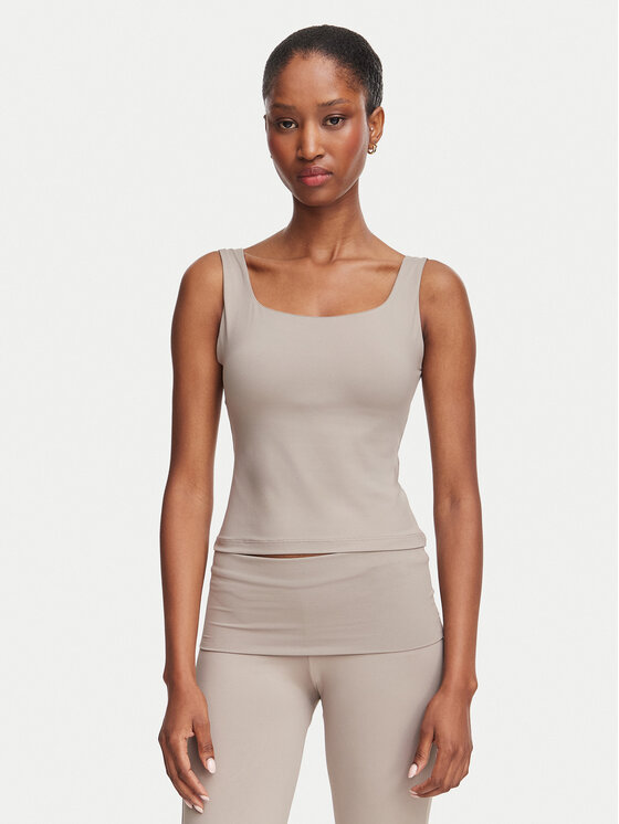 Guess Guess Top V6YP18 K4788 Beige oscuro Slim Fit