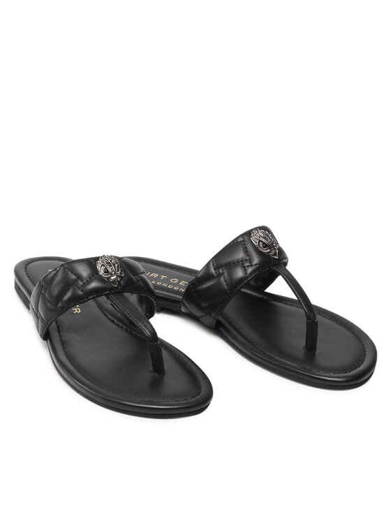 Kurt Geiger Flip flop Kurt Geiger Kensington T-Bar Sandal 8651400109 Negru