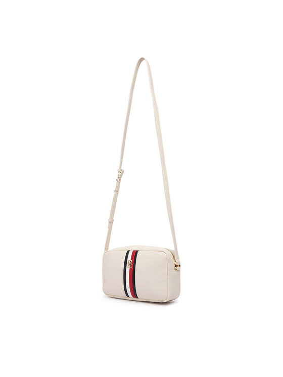 Tommy Hilfiger Torbica Tommy Hilfiger Th Corp Ess Camera Bag AW0AW19333 Krem