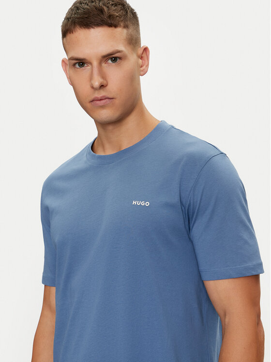 HUGO Hugo Футболка Dero222 50466158 Голубий Regular Fit