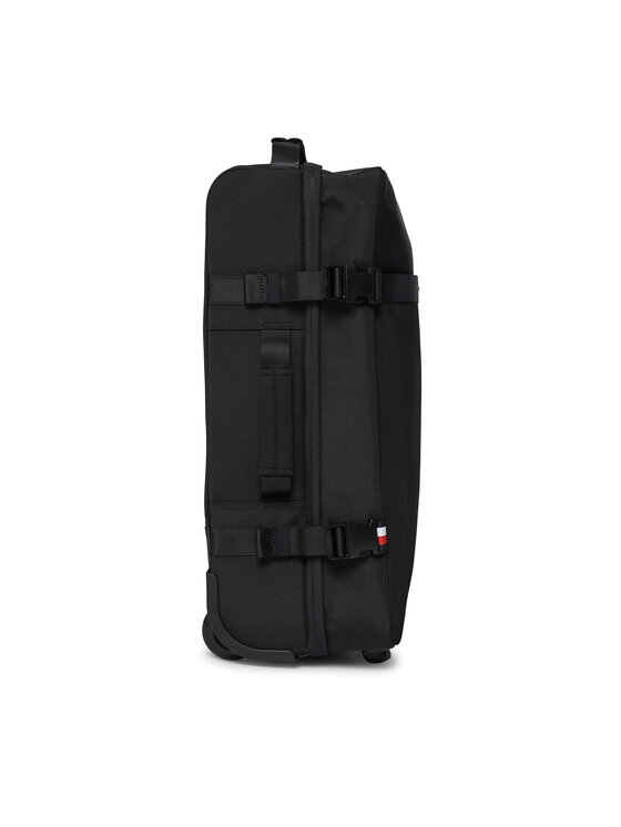 Tommy Hilfiger Walizka kabinowa Tommy Hilfiger Th Nylon Travel Soft AM0AM13474 Czarny