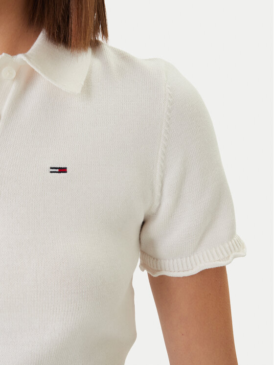 Tommy Jeans Tommy Jeans Polo DW0DW22597 Blanco Slim Fit