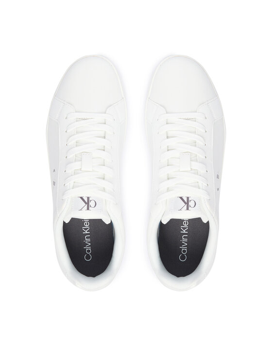 Calvin Klein Sneakersy Calvin Klein 3 Cupsole Derby Pu Tmb HM0HM02331 Biały