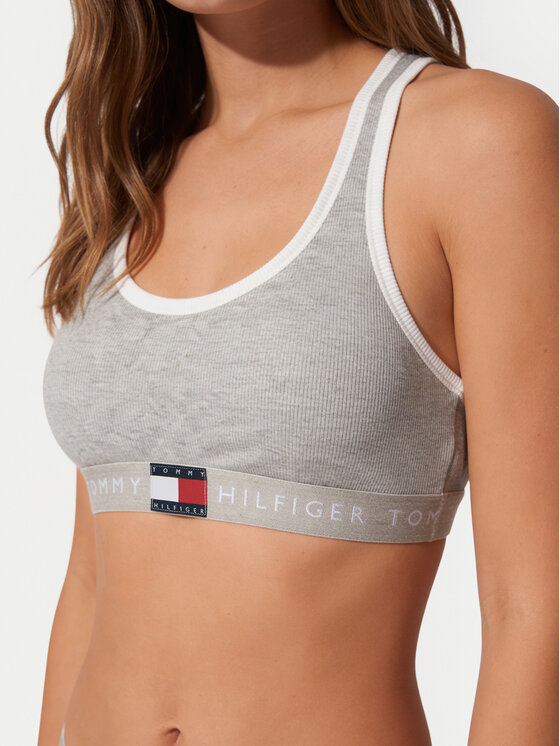 Tommy Hilfiger Tommy Hilfiger Top de sujetador UW0UW06270 Gris claro