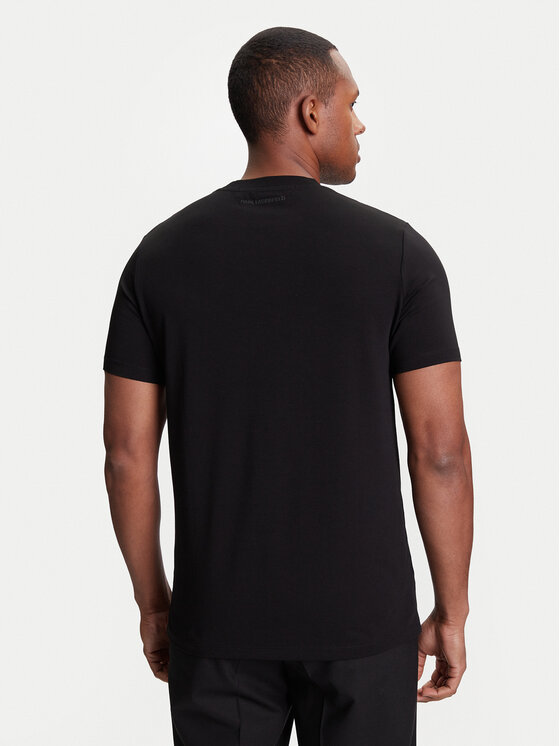 KARL LAGERFELD KARL LAGERFELD Póló 755038 553235 Fekete Regular Fit