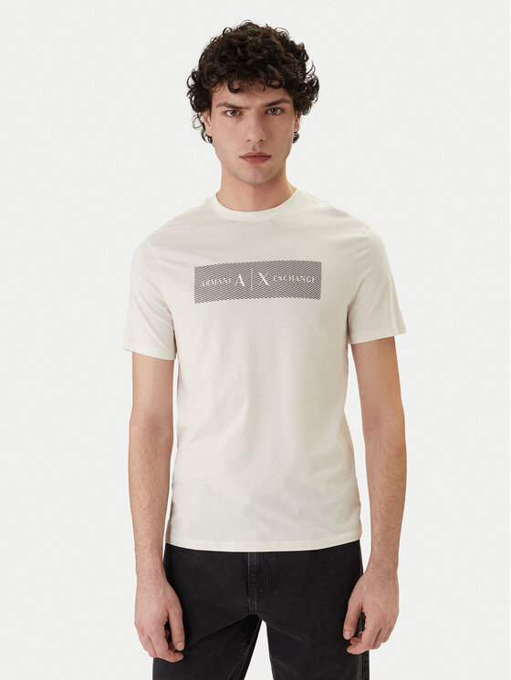Armani Exchange Armani Exchange Футболка XM002472 AF10356 U1074 Écru Slim Fit