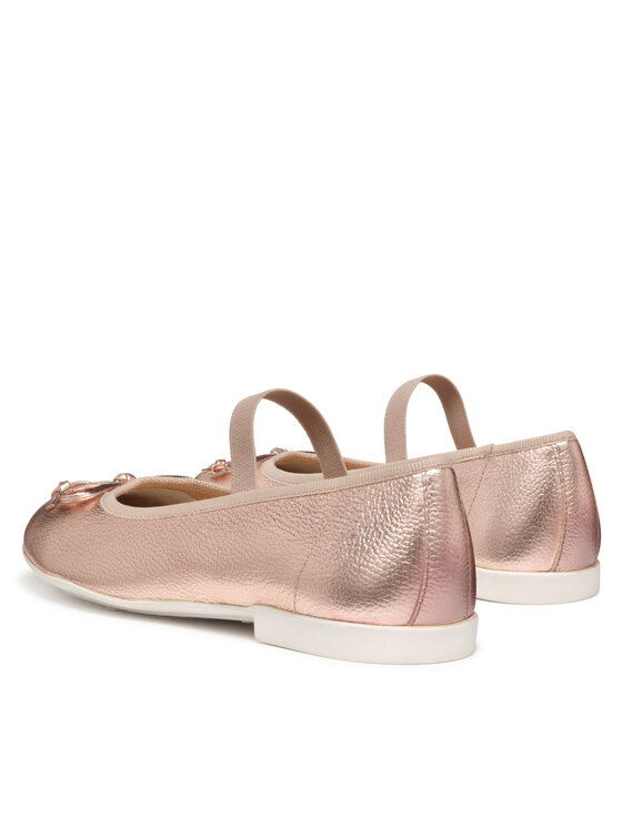 Geox Baleríny Geox Jr Plie' J4555D 44 C8014 M Ružové zlato