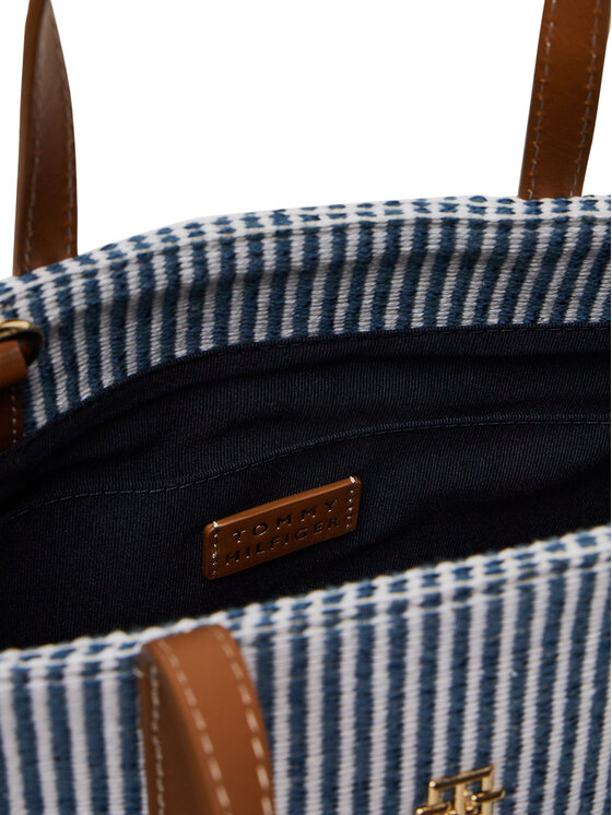Tommy Hilfiger Τσάντα Tommy Hilfiger Th Premium Beach Le Mini Tote AW0AW17208 Μπλε