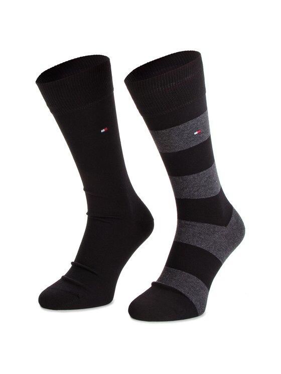 Tommy Hilfiger Hosszú zoknik Tommy Hilfiger 342021001 Fekete