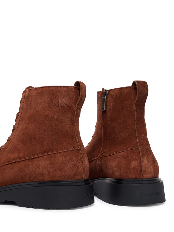 Calvin Klein Ghete Calvin Klein Combat Ess Lace Up Zip Boot Su YM0YM01371 Maro