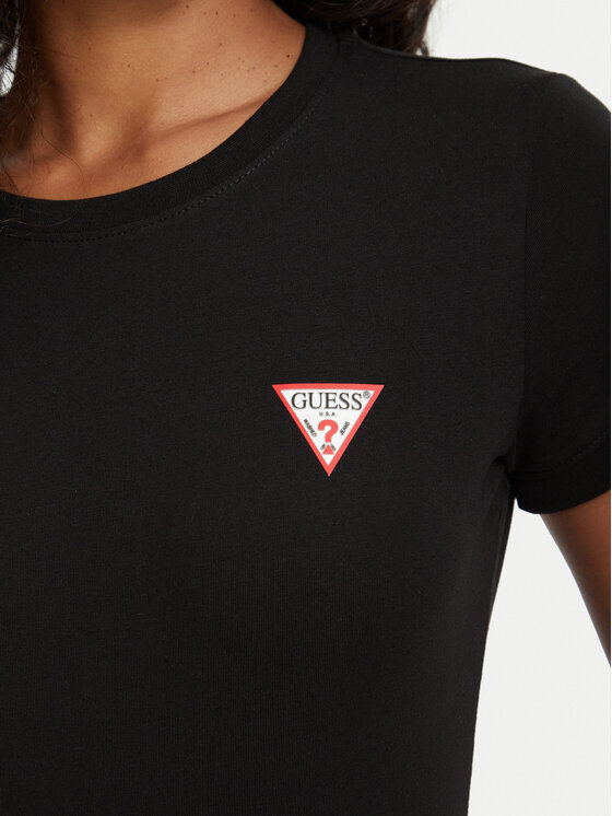 Guess Guess T-Shirt W2YI44 J1314 Schwarz Slim Fit