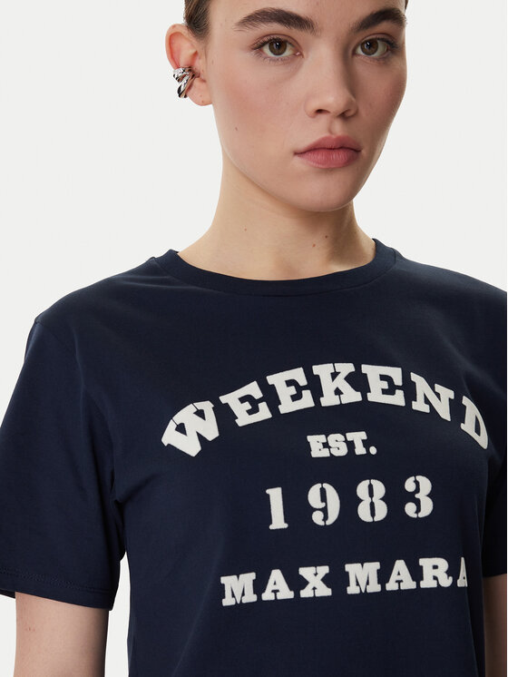 Weekend Max Mara Weekend Max Mara Camiseta Tenue 2615971051 Azul marino Regular Fit