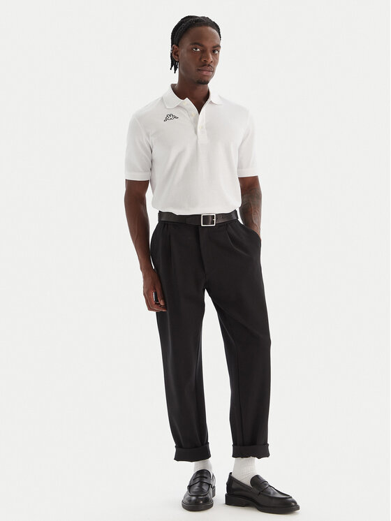 Kappa Kappa Polo Logo Sharas Mss 302B3D0 Blanco Regular Fit