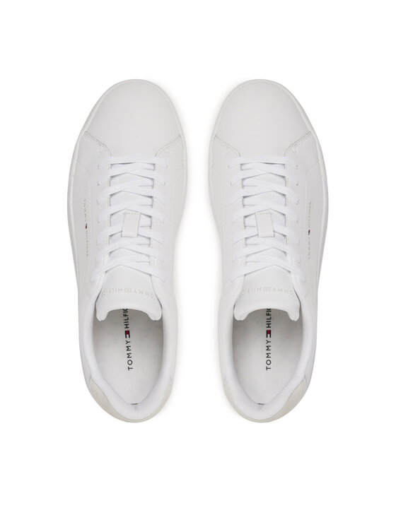 Tommy Hilfiger Αθλητικά Tommy Hilfiger Th Court Lth Detail Ess FM0FM05367 Λευκό