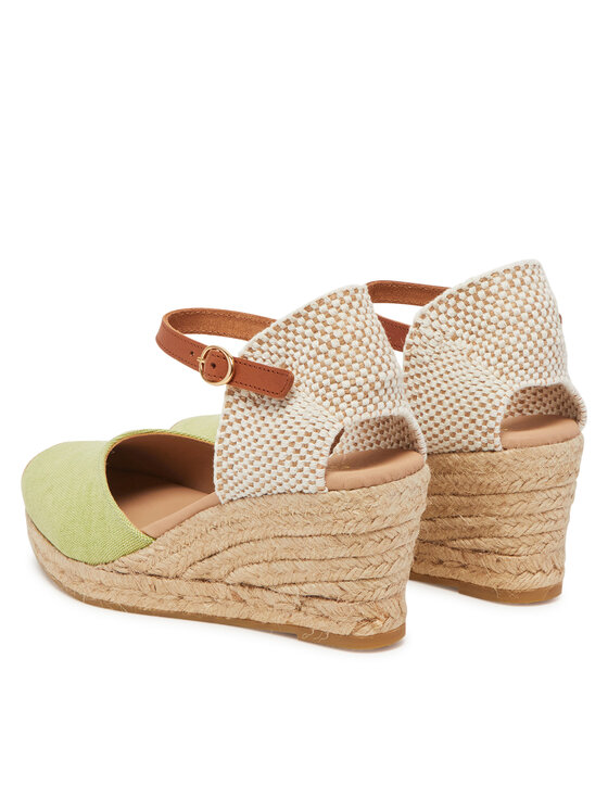 Genuins Espadrilky Genuins Carina Canvas G106388 Zelená