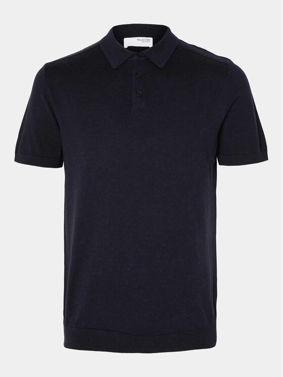 Selected Homme Selected Homme Polo majica Berg 16092437 Mornarsko modra Regular Fit