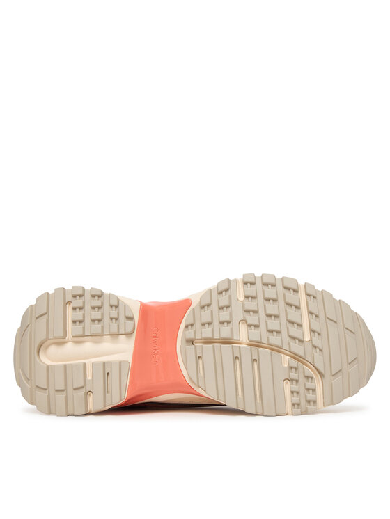 Calvin Klein Zapatillas Calvin Klein Hike Run Ckstripe Mesh HW0HW03002 Beige claro