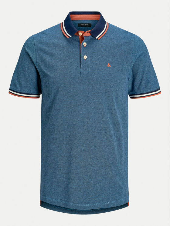 Jack & Jones Jack & Jones Поло Paulos 12136668 Голубий Slim Fit