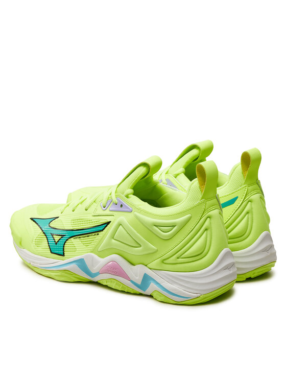 Mizuno Batai uždaroms aikštelėms Mizuno Wave Momentum 3 V1GA231286 Žalia