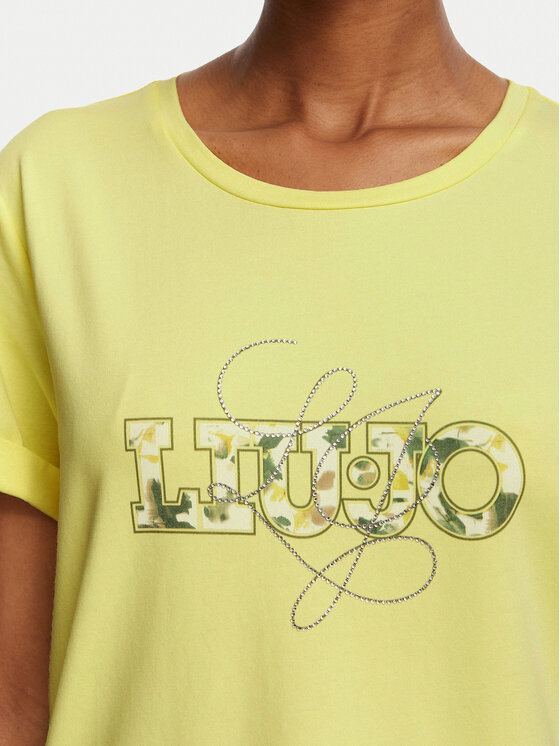 Liu Jo Sport Liu Jo Sport Camiseta TA6163 JS003 Amarillo claro Regular Fit