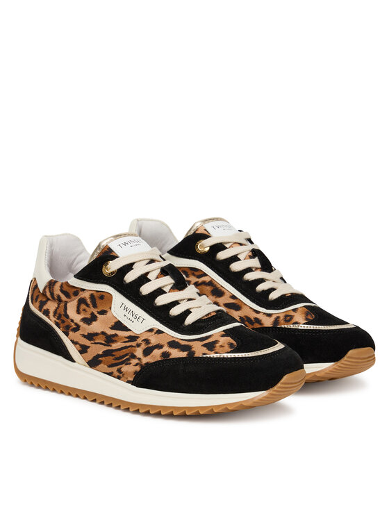 TWINSET Sneakersy TWINSET 252TCP028 Brązowy