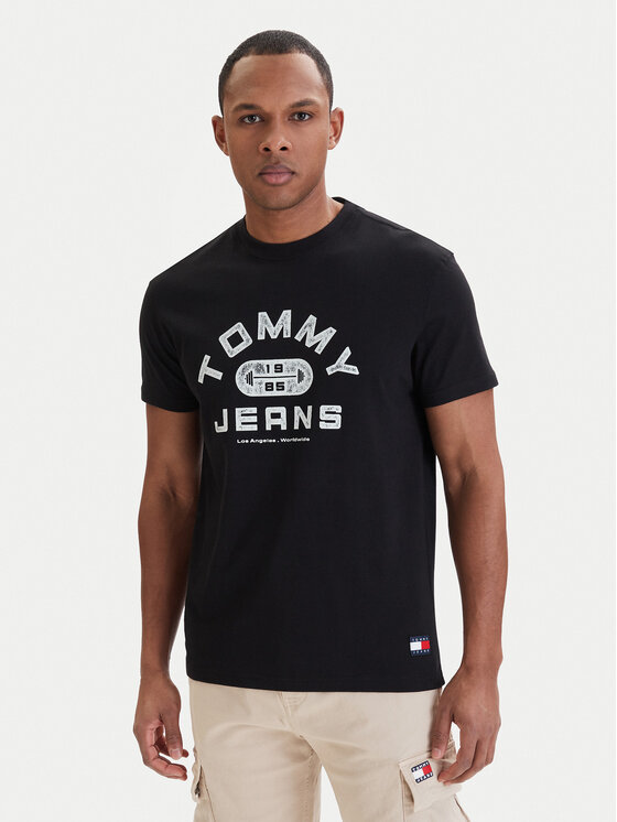 Tommy Jeans Tommy Jeans Camiseta DM0DM22551 Negro Regular Fit