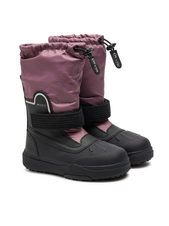 Geox Škornji za sneg Geox J Bunshee PG Abx B J46HSB-0MEFU C8049 Črna