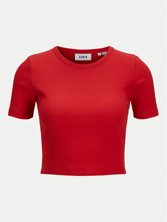 JJXX JJXX Футболка Florie 12217164 Червоний Slim Fit