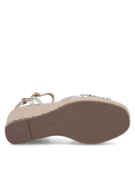DeeZee Espadrilky DeeZee WYL2610-01 Strieborná