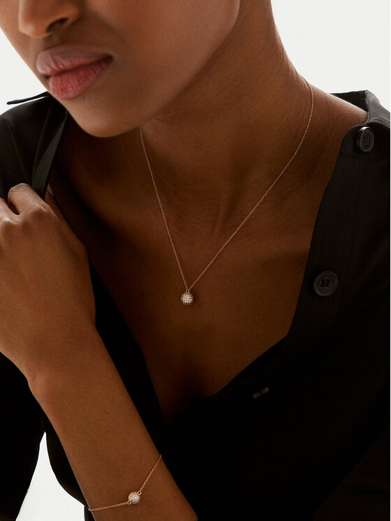 Daniel Wellington Намисто Daniel Wellington Pavé DW00400625 Рожеве золото