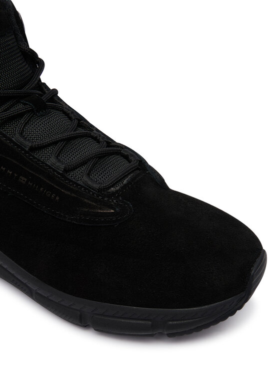 Tommy Hilfiger Sneakersy Tommy Hilfiger Hybrid Chukka FM0FM06085 Čierna