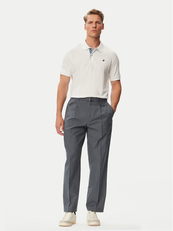 Beverly Hills Polo Club Beverly Hills Polo Club Поло P-SS26M-P450106 Білий Regular Fit