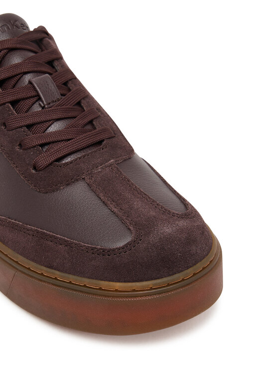 Calvin Klein Sneakersy Calvin Klein Classic Cupsole Laceup Wt Mix YM0YM01429 Brązowy