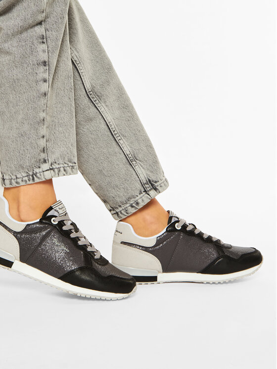 Pepe Jeans Sneakersy Pepe Jeans Archie Noon PLS31101 Sivá