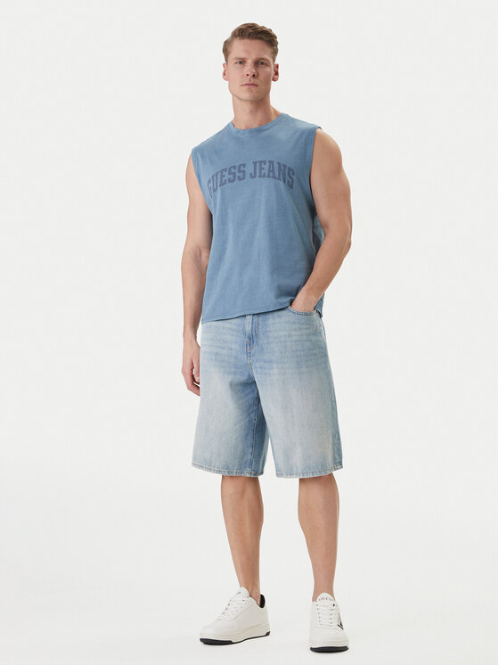 Guess Jeans Guess Jeans Tank top M6GPB2 K8FQ4 Plava Regular Fit