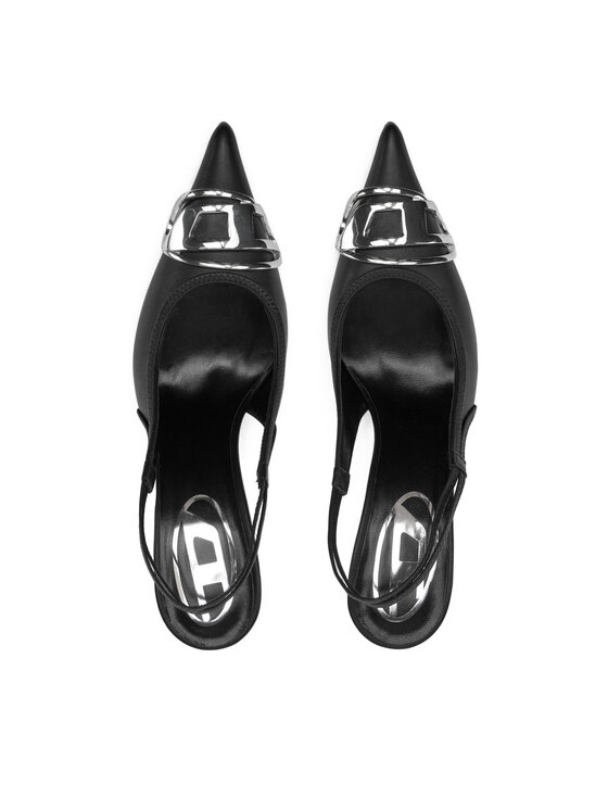 Diesel Pantofi cu toc subțire Diesel D-Venus Sb Y02985 PR818 T8013 Negru