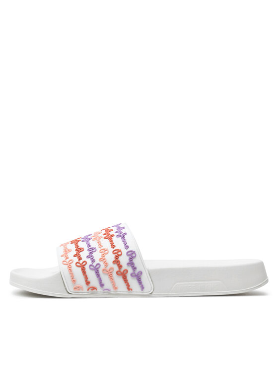 Pepe Jeans Natikače Pepe Jeans Slider Set W PLS70145 Bijela