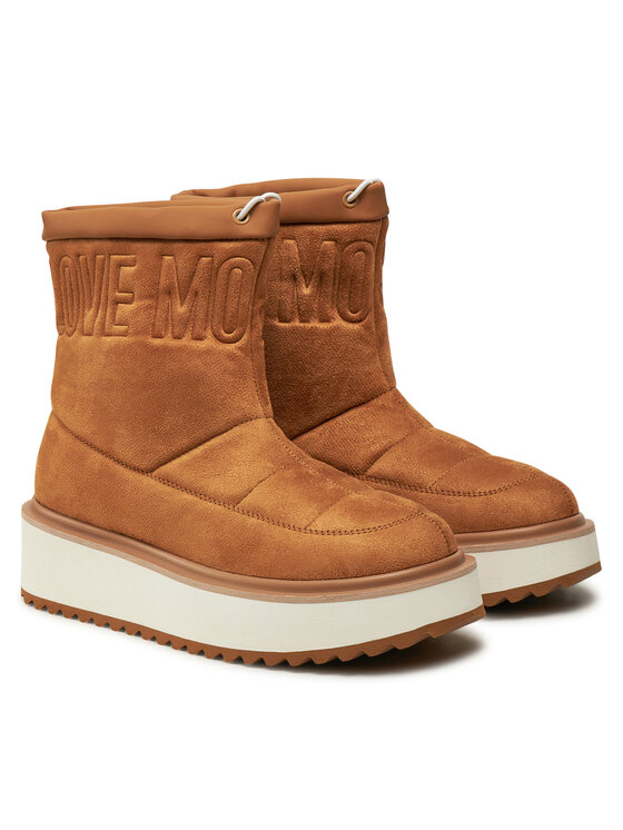 LOVE MOSCHINO Μποτάκια LOVE MOSCHINO JA24266I0LJAW208 Καφέ