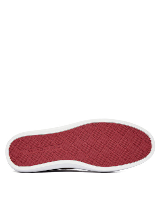 Tommy Hilfiger Laisvalaikio batai Tommy Hilfiger Premium Dress Leather Mix FM0FM05842 Ruda