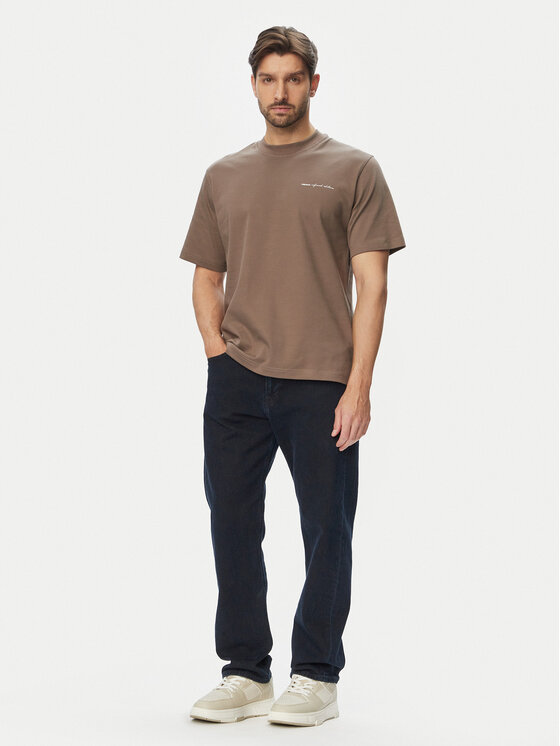 Jack & Jones Jack & Jones Camiseta Blaowen Ss 12292397 Marrón Regular Fit