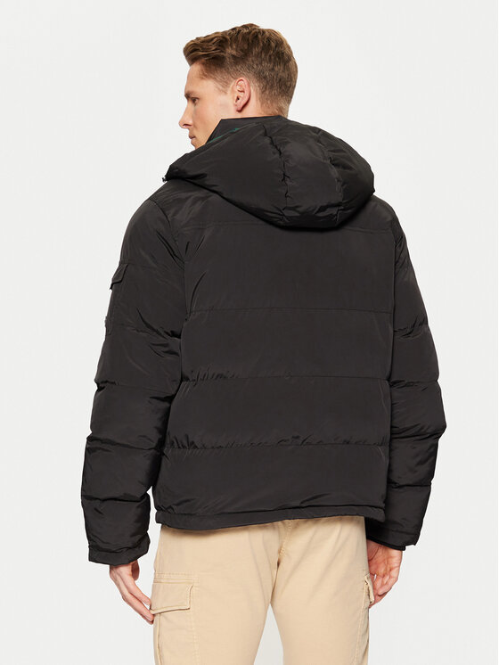 Hunter Hunter Зимова куртка HARM0005242 Чорний Regular Fit